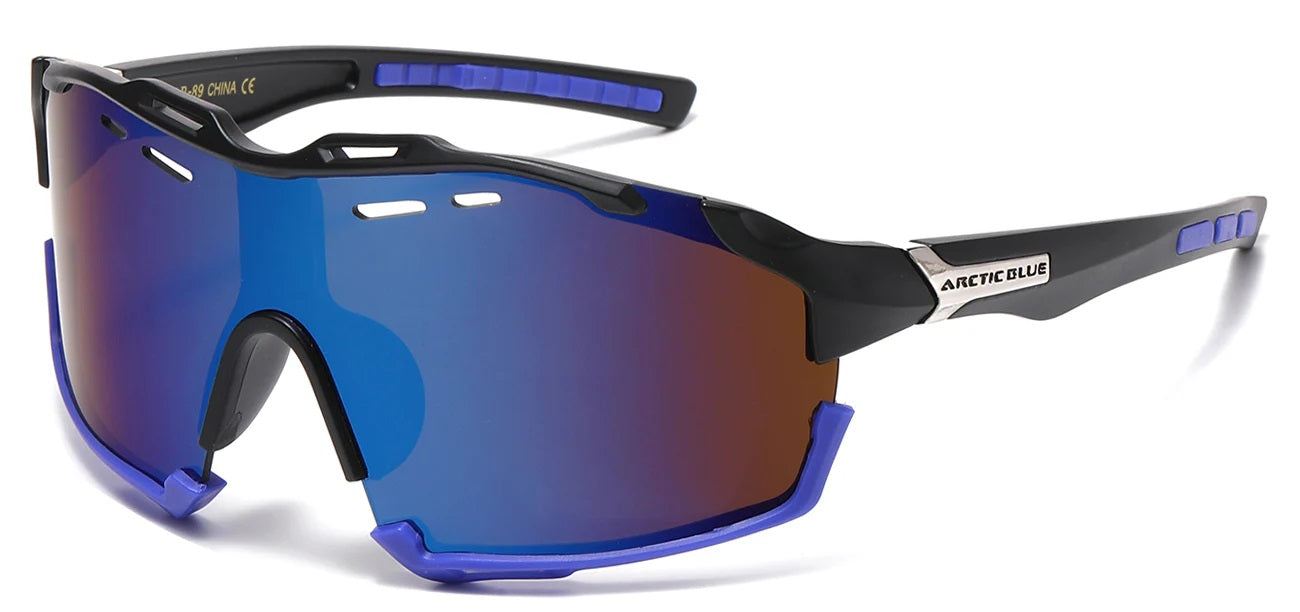 Arctic Blue Sports Wrap Sunglasses ab-89