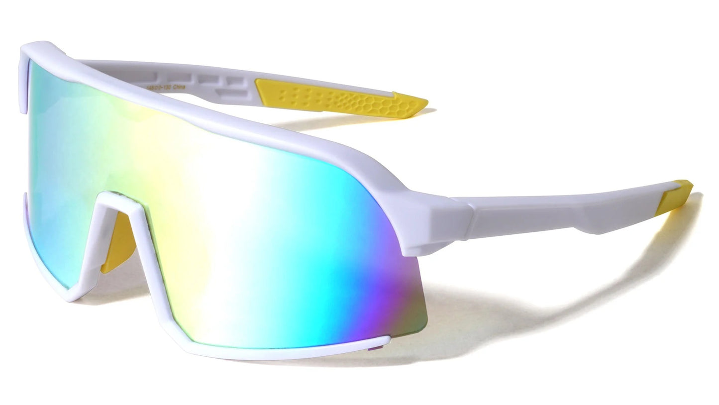 Semi- Rimless Color Mirror Shield bp0314-cm