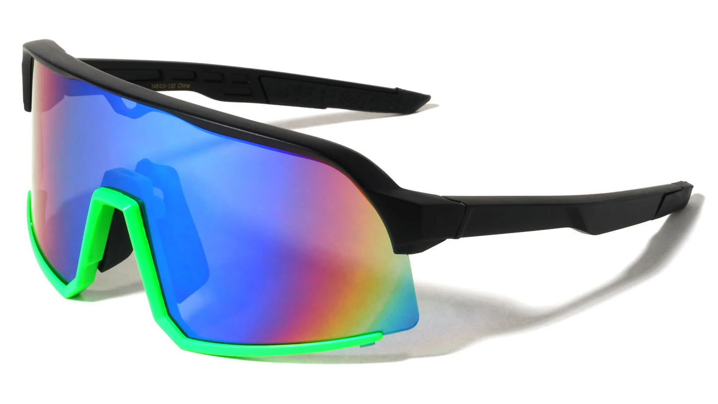 Semi- Rimless Color Mirror Shield bp0314-cm