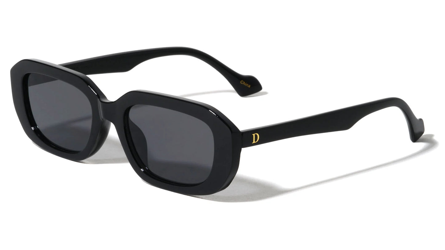 Retro Fashion Thin Temple Sunglasses d-7005