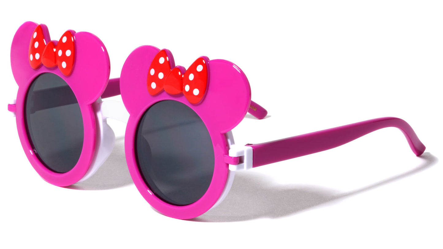 Kids Mouse Bow Flip Sunglasses k766