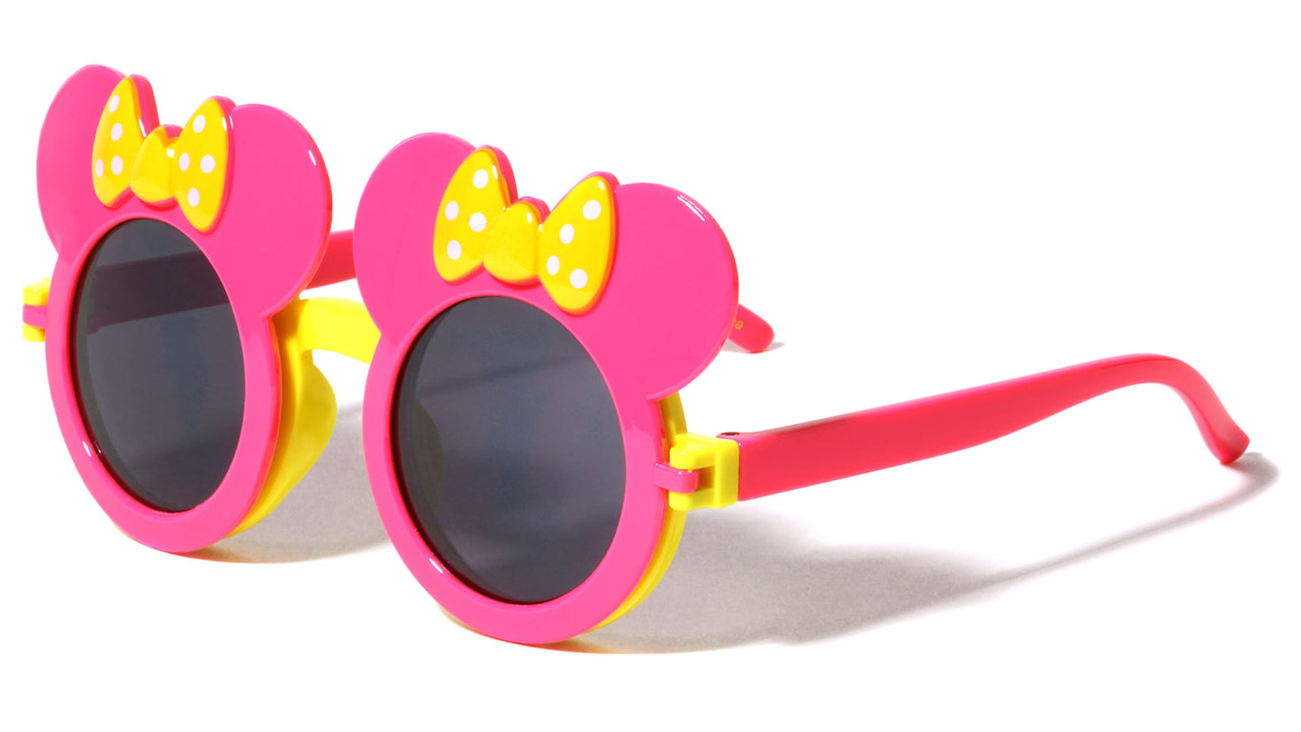 Kids Mouse Bow Flip Sunglasses k766