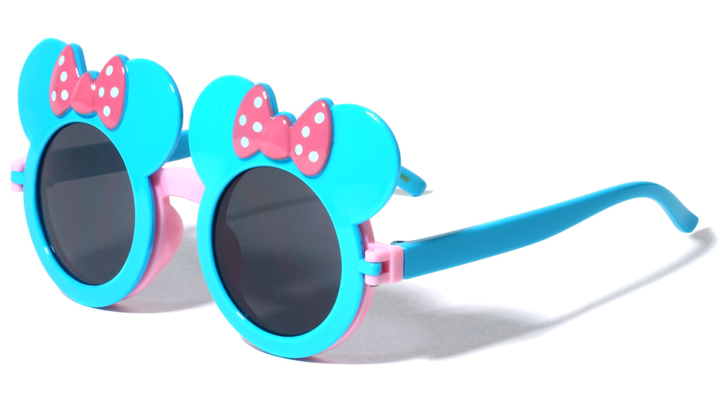 Kids Mouse Bow Flip Sunglasses k766