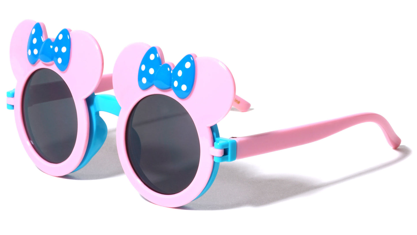 Kids Mouse Bow Flip Sunglasses k766