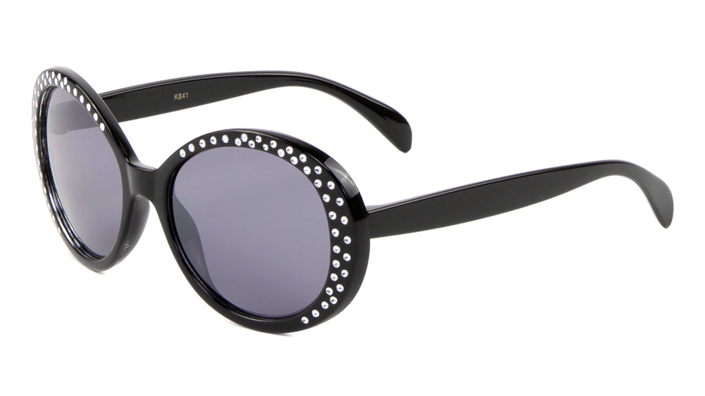 Kids Oval Diamond Sunglasses k841