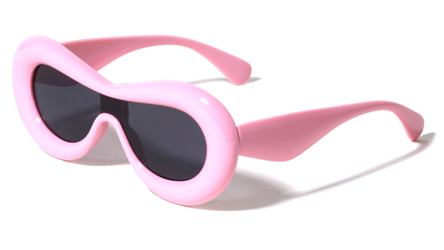 Kids Plastic Shield Sunglasses k909-inflated