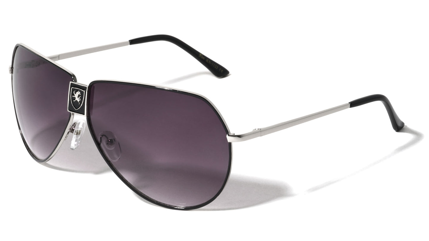 Khan Metallic Aviator Sunglasses kn-112