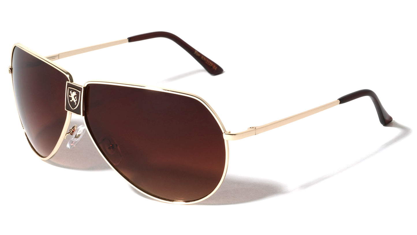 Khan Metallic Aviator Sunglasses kn-112