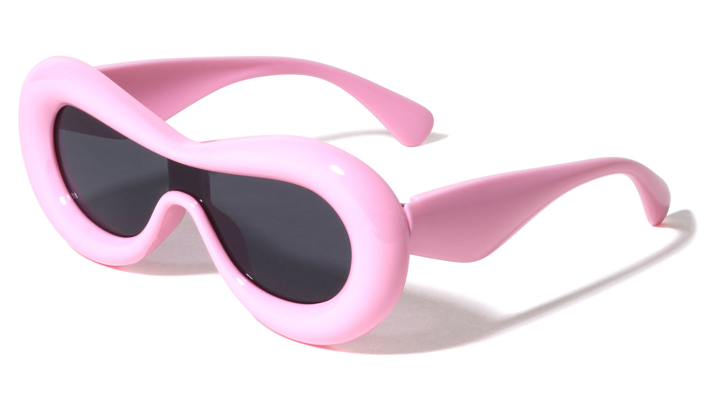 Fashion Inflated Shield Sunglasses p1023