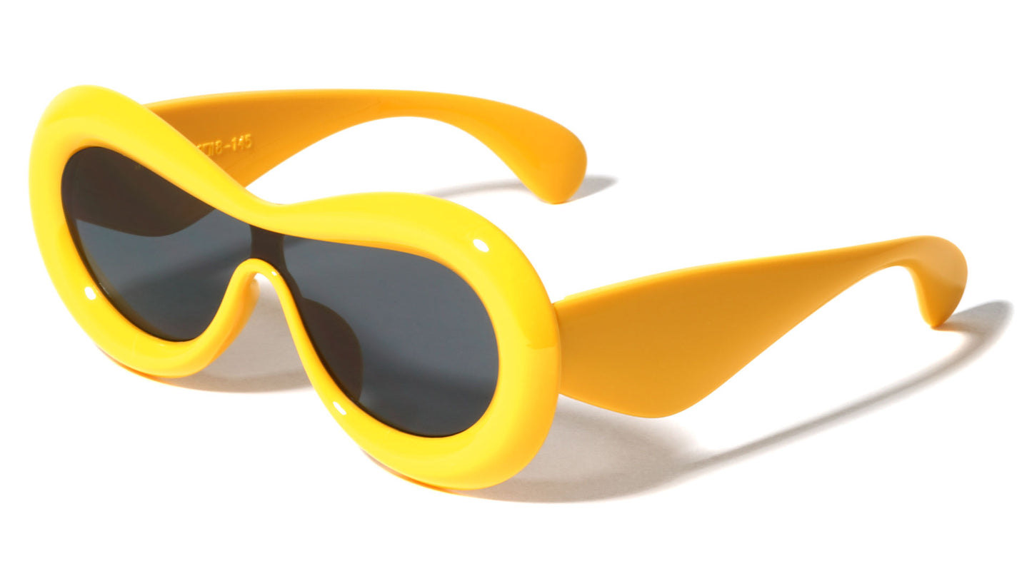 Fashion Inflated Shield Sunglasses p1023