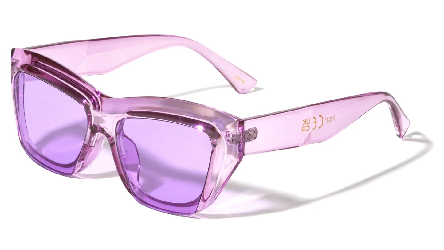 Crystal Color Cat Eye Frame Sunglasses p1037