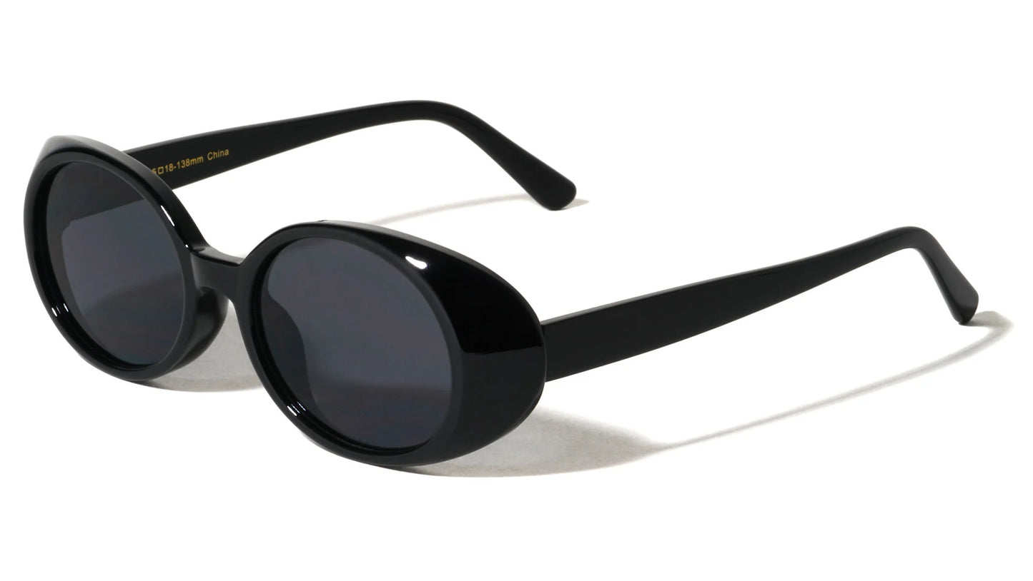 Crystal Color Frame Oval Sunglasses p1119