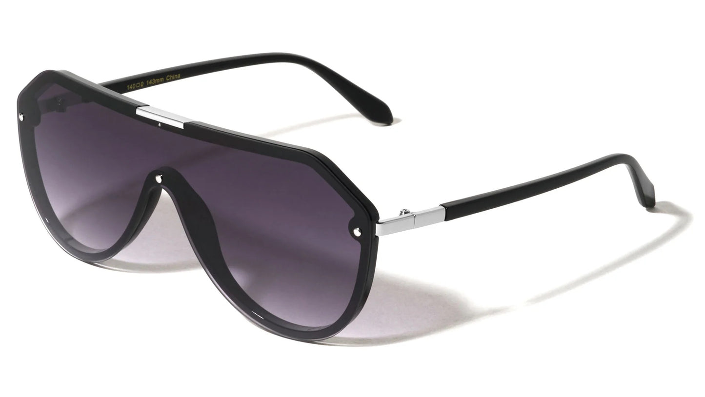 One Piece Shield Aviator Sunglasses p30671