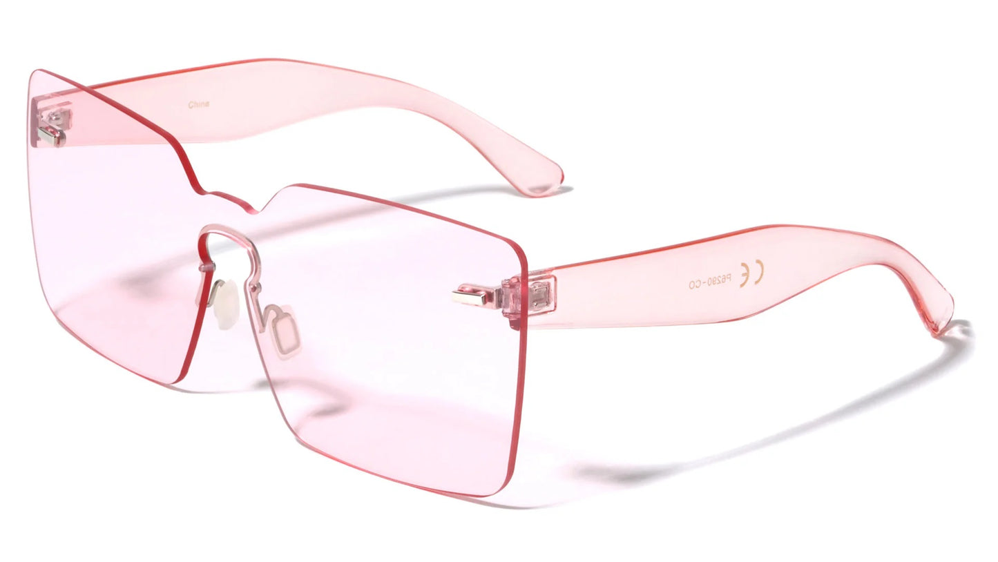 Rimless Crystal Color Sunglasses p6290-co