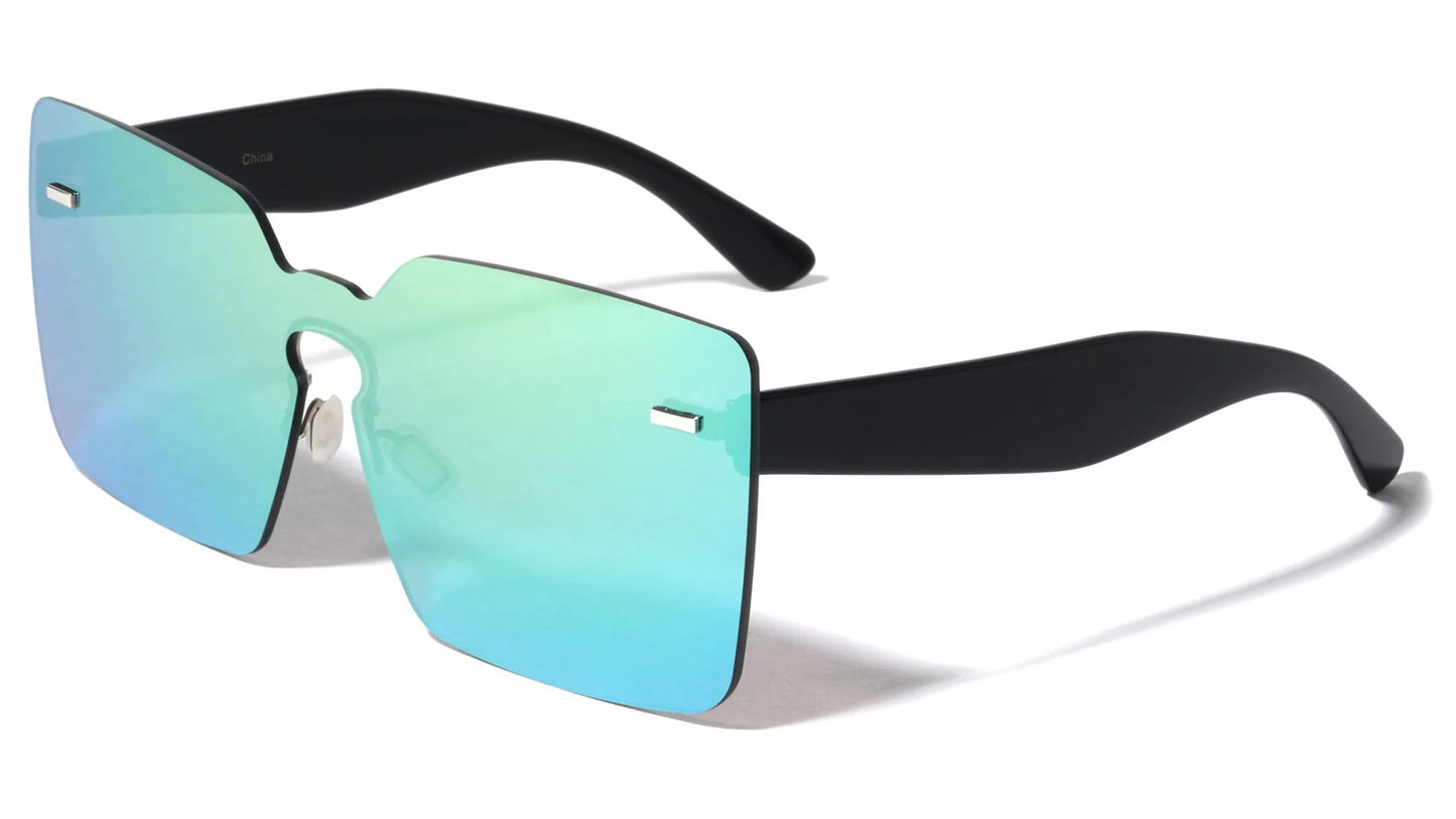 Rimless Color Mirror Sunglasses p6309-cm