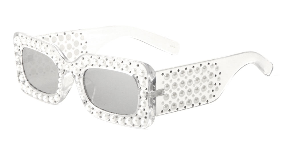 Rhinestone Square Thick Temple Frame rh-3201