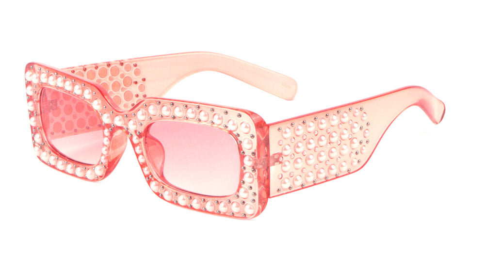 Rhinestone Square Thick Temple Frame rh-3201