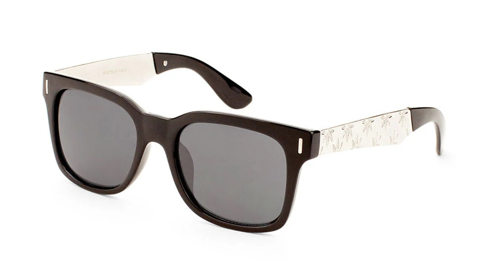 Retro Classic Leaf Print Sunglasses w-675-lf
