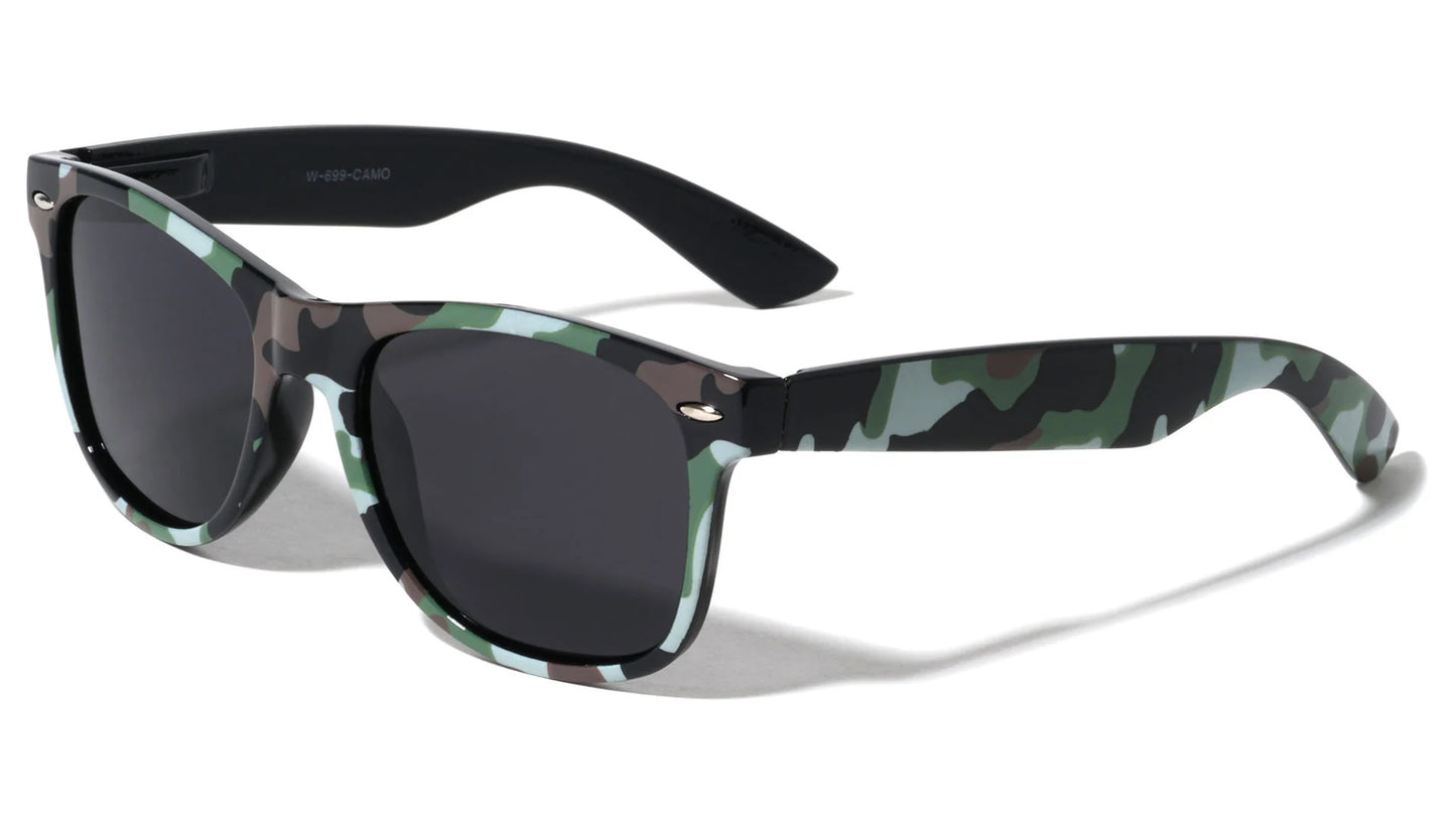 Retro Classic Camo Print Shades w-699-camo