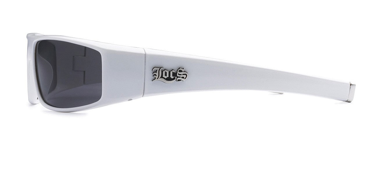 Locs All White Sunglasses loc9035-wht