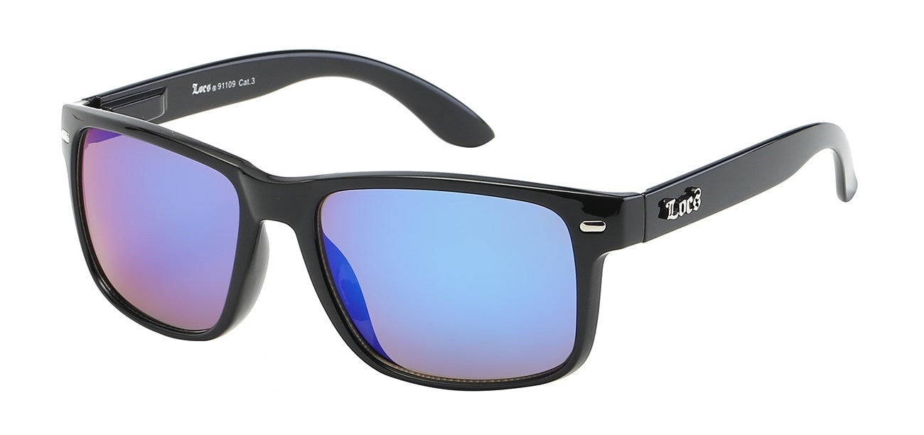 Locs Square Mirror Lens Shades loc91109-mix