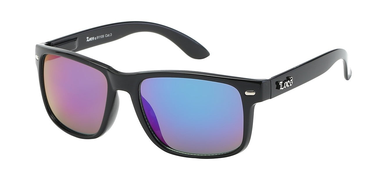 Locs Square Mirror Lens Shades loc91109-mix
