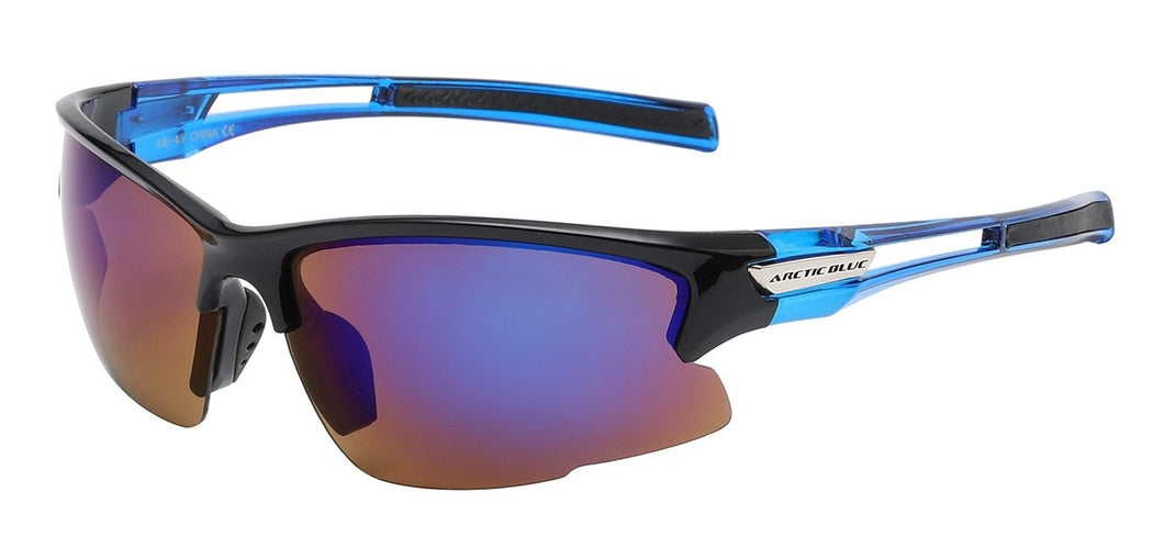 Arctic Blue Sleek Contour Sunglasses ab-45