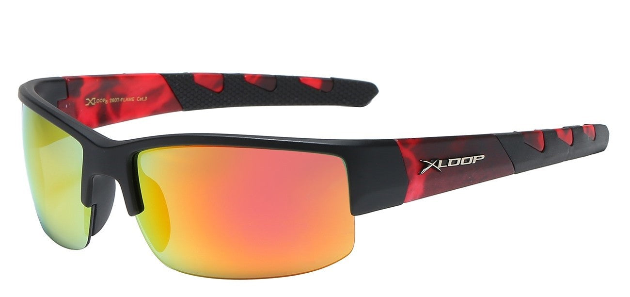 Xloop Flame Printed Temple Shades x2607-flame