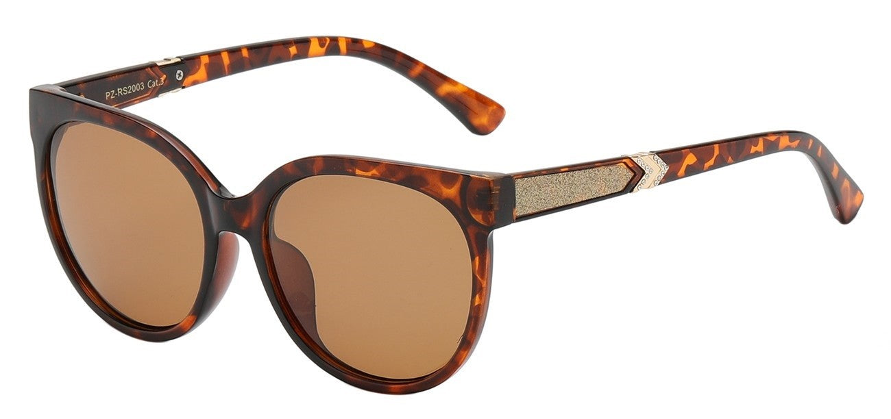 Polarized Rhinestone Temple Shades pz-rs2003