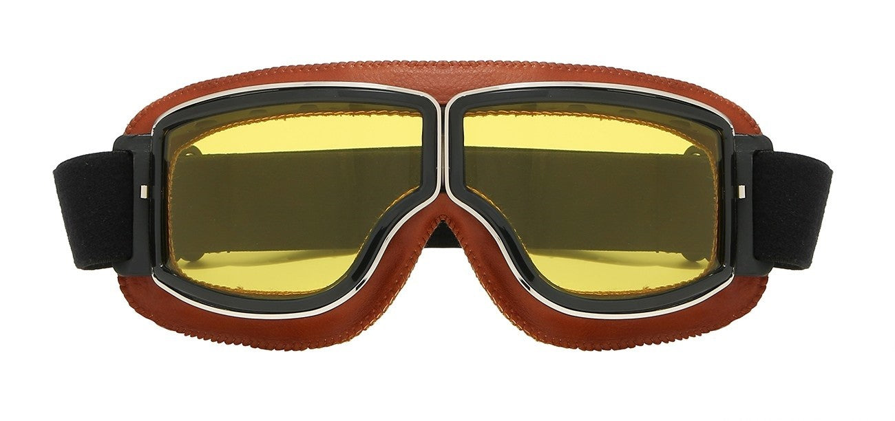 Yellow Padded Motorcyle Goggle cp933-nd