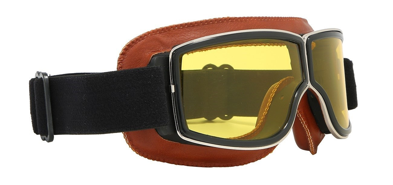 Yellow Padded Motorcyle Goggle cp933-nd