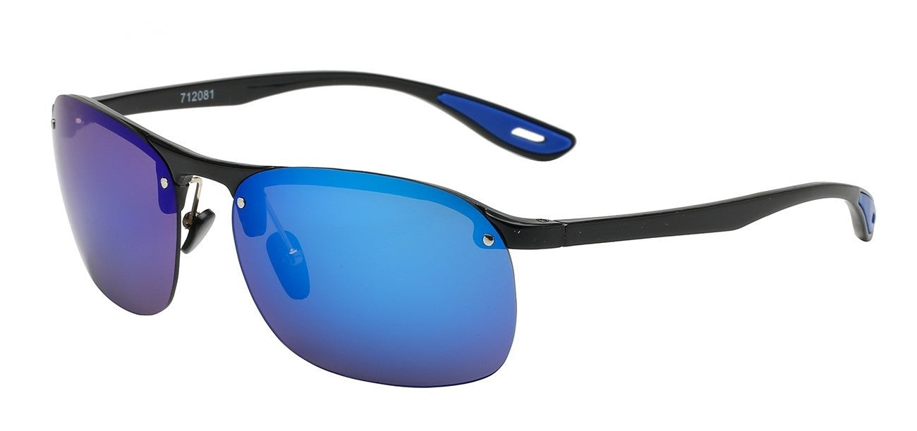 Classic Semi Rimless Frame Sunglasses 712081