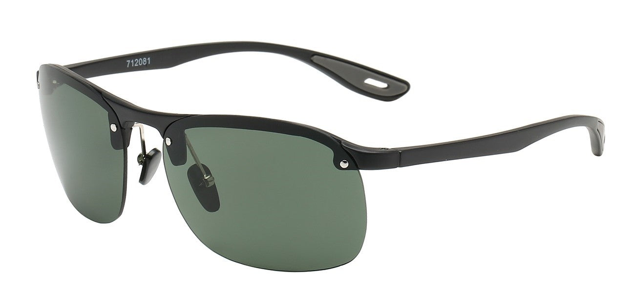 Classic Semi Rimless Frame Sunglasses 712081
