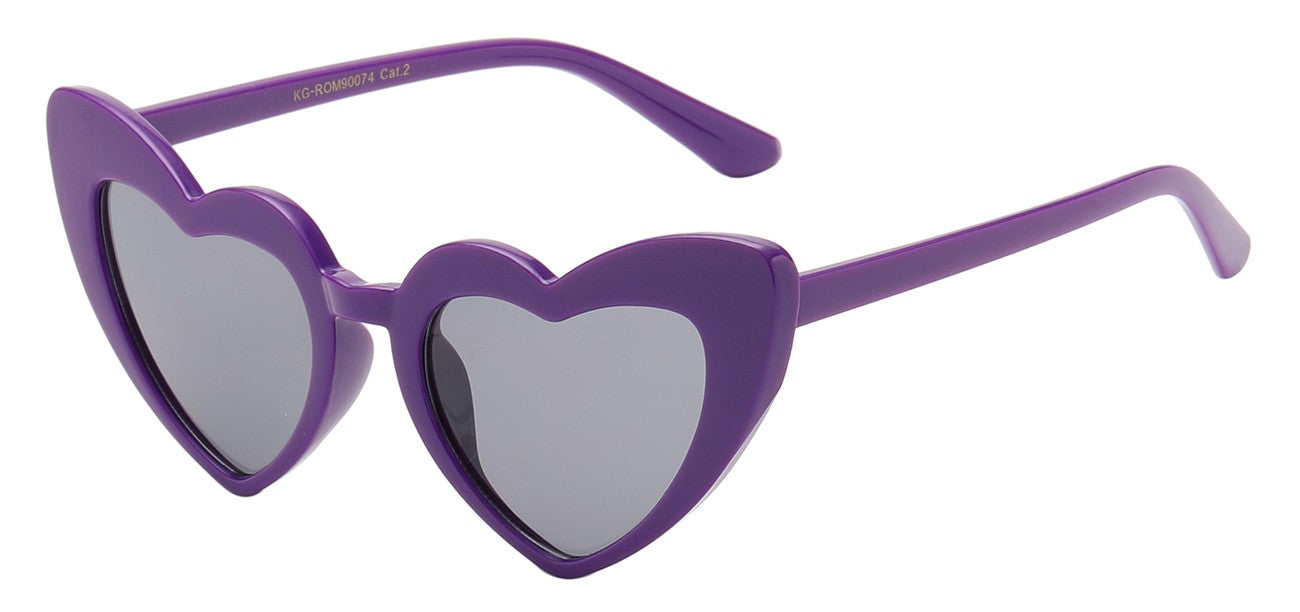 Girls Romance Heart Sunglasses kg-rom90074