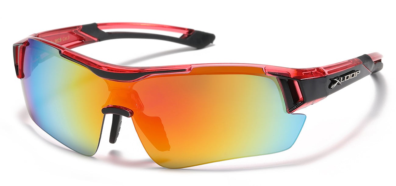 Xloop Semi-Rimless Shield Shades x3629