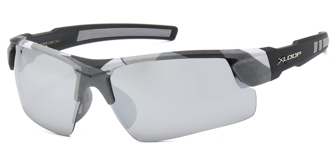 X-Loop Semi Rimless Sunglasses x2660-camo