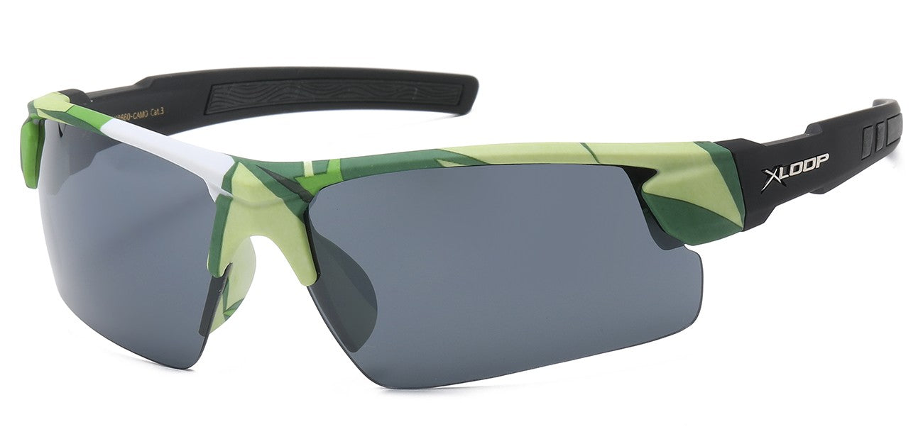 X-Loop Semi Rimless Sunglasses x2660-camo