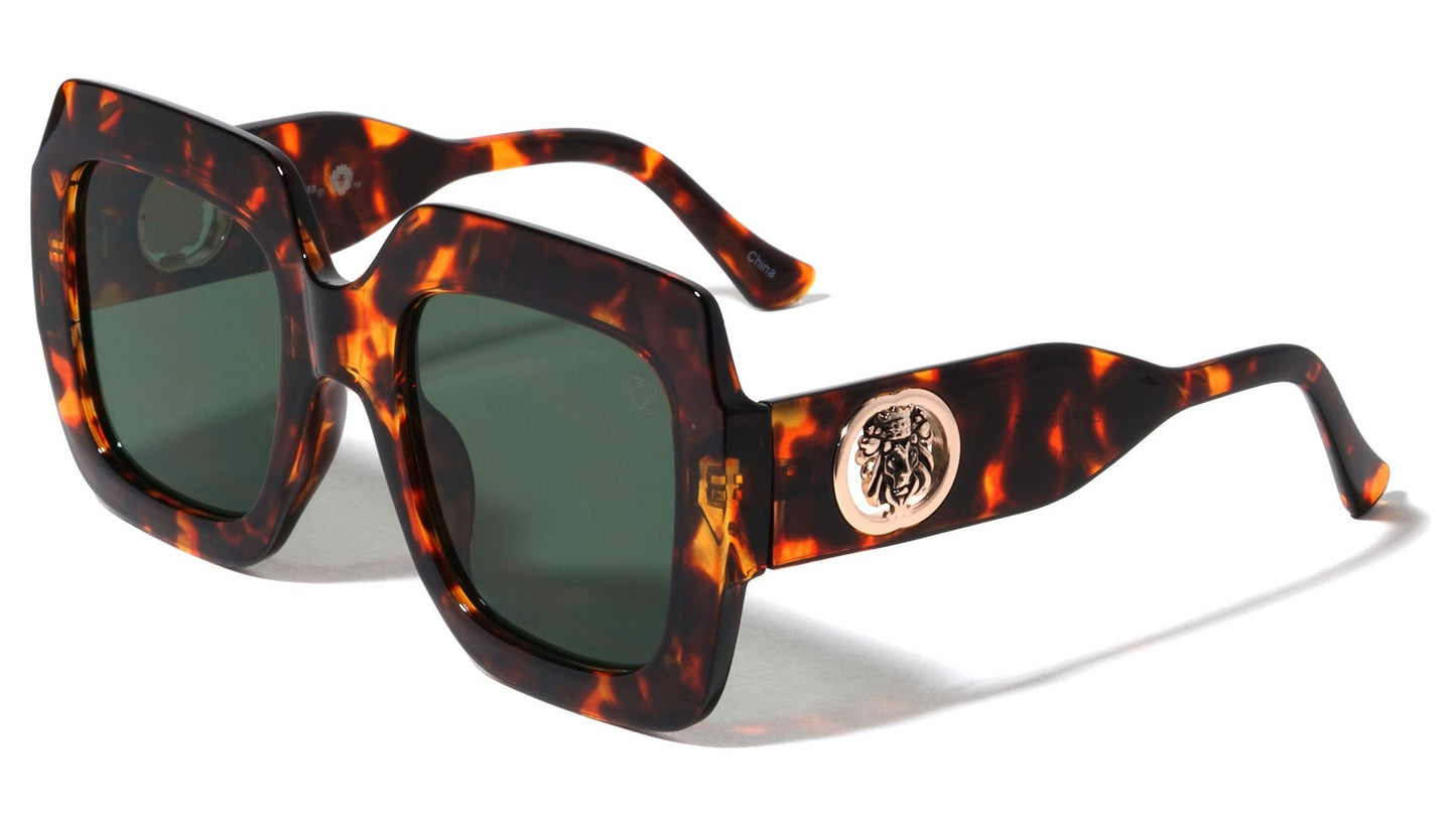 Lion Retro Square Sunglasses lh-p4067