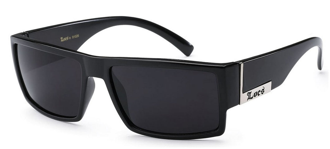 Locs Sunglasses Polished Black 91026-bk