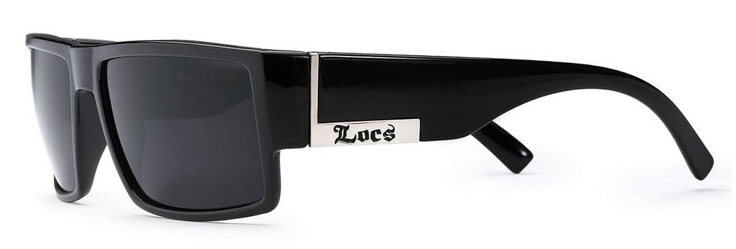 Locs Sunglasses Polished Black loc91267-bk