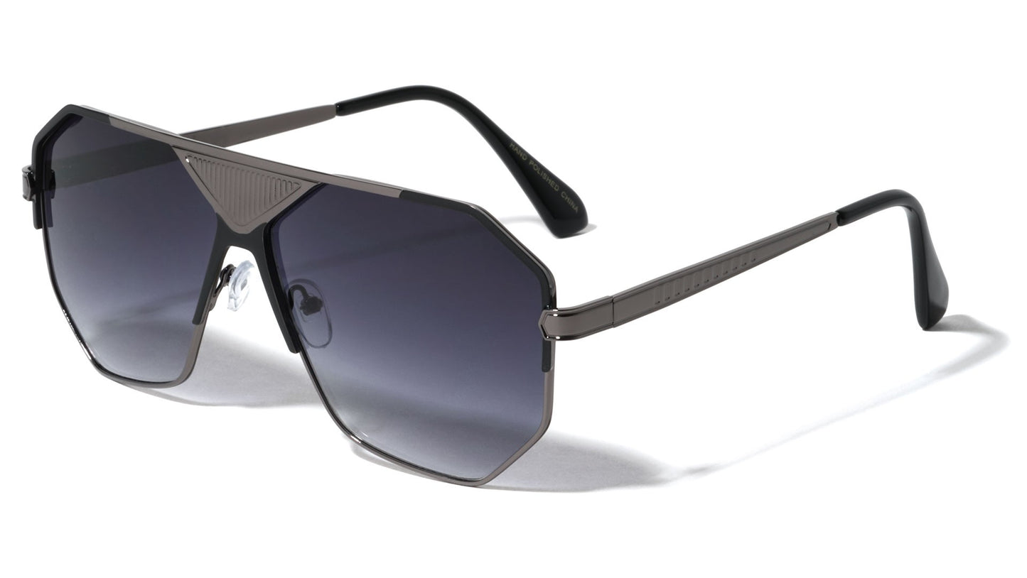 Modern Metal Frame Aviators Sunglasses av-1716