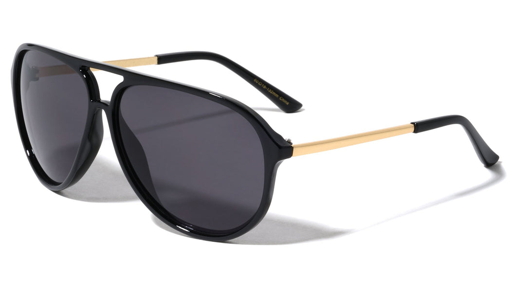 Flat Top Plastic Frame Aviators Sunglasses av-5464