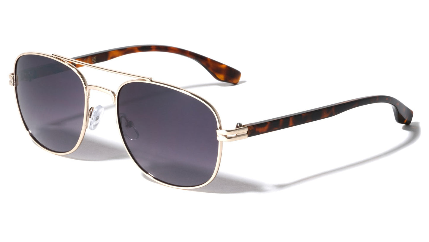 Metal Square Aviators Sunglasses bm759