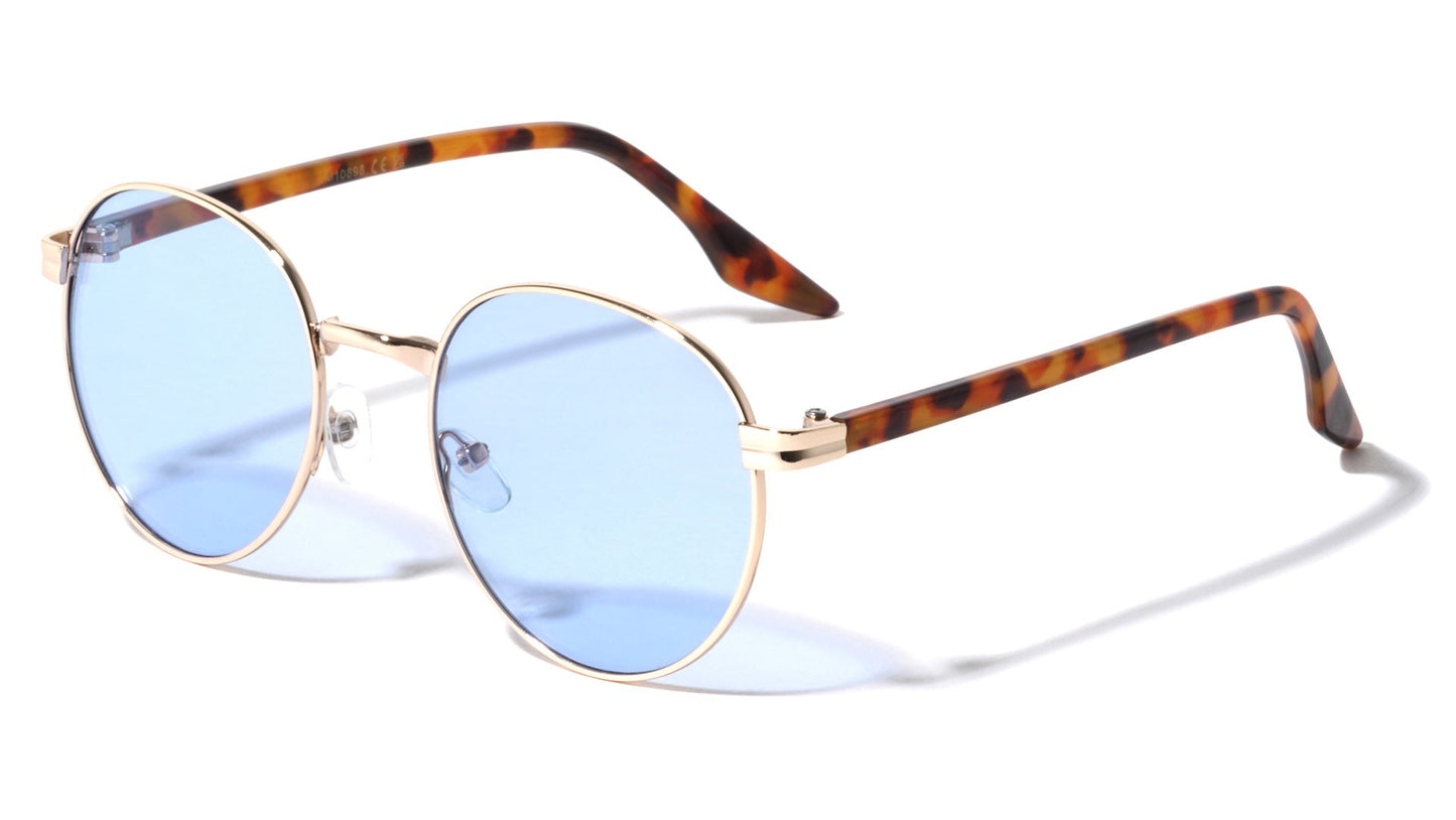 Metal Thin Temple Round Sunglasses m10898