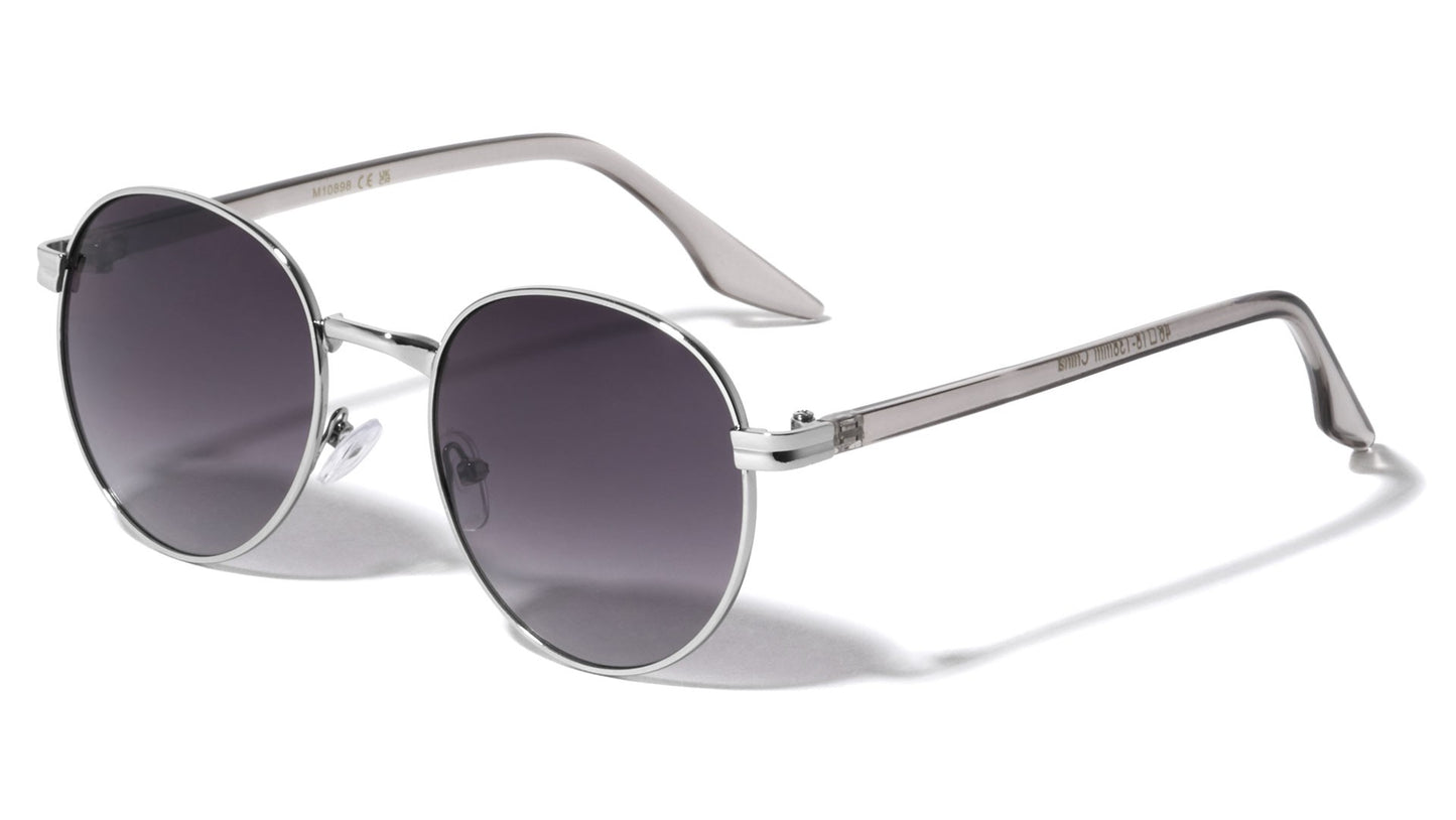Metal Thin Temple Round Sunglasses m10898