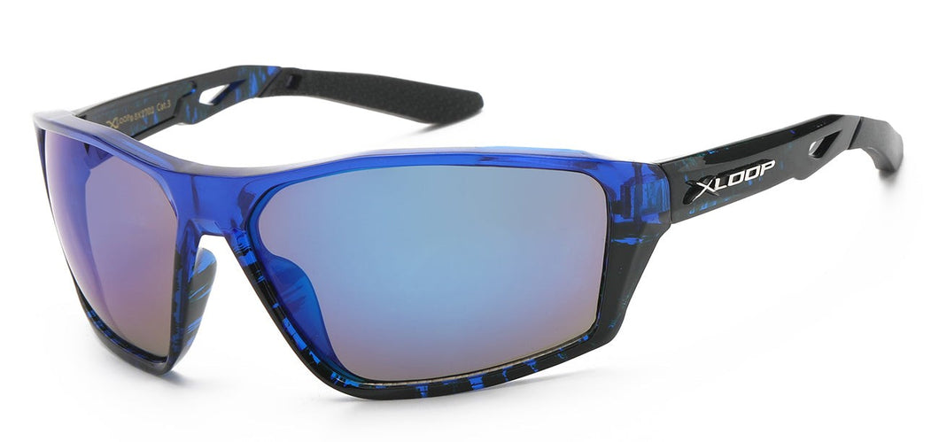 Xloop Polymer Wrap Frame Sunglasses x2702