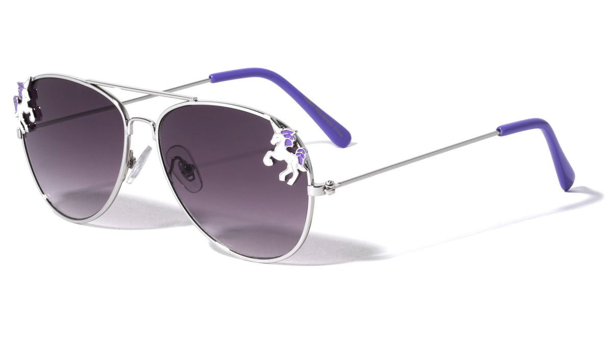 Kids Aviators Unicorn Sunglasses k1129