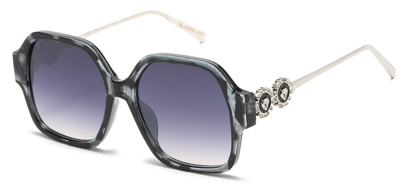 Rhinestone Square Frame Sunglasses rs2057