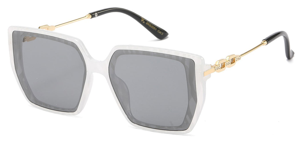 Rhinestone Square Frame Sunglasses rs2051