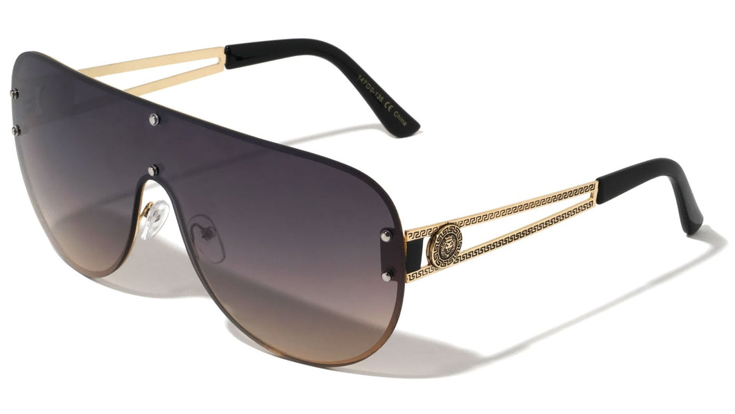 Lion Rimless Shield Sunglasses lh-m7812